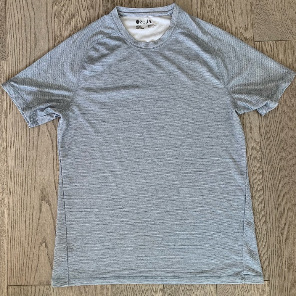 Mens Zella small stripe workout tee